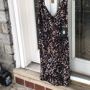 V neck front and back leopard “LAUREN”